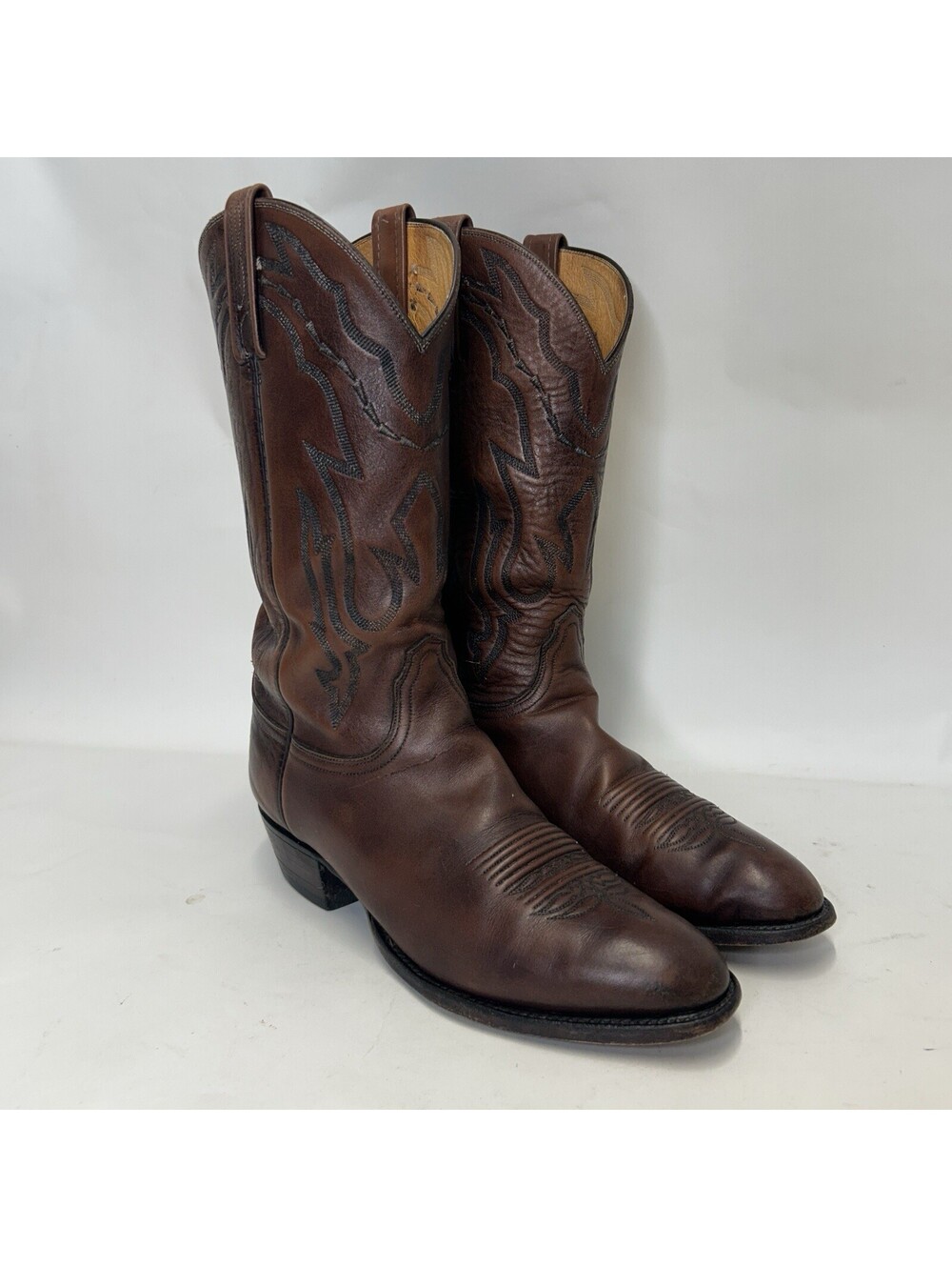 Lucchese 2000 Harrison Cowhide Cowboy Boot “Antique Brown”
